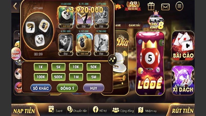 Đa dạng game chơi hấp dẫn