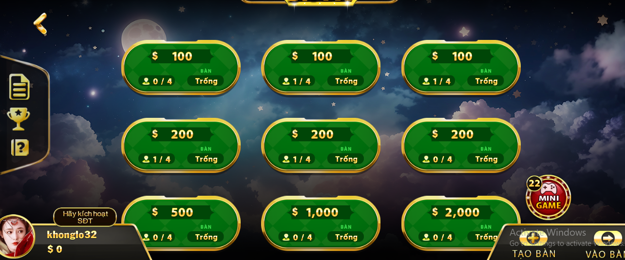 Bài mậu binh có luật đánh chặt chẽ