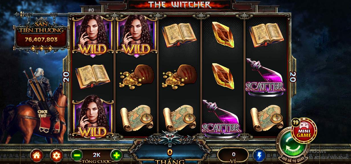 Các bước quay hũ The Witcher đơn giản, dễ thực hiện